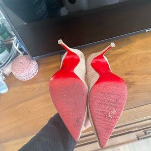 100% Authentic Christian Louboutin SoKate special edition nude 37.5